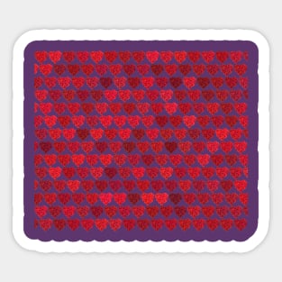 Roses heart pattern Sticker